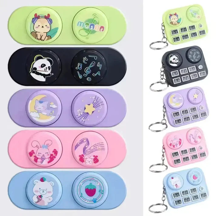 Mini DJ Machine Sound & LED Keychain-Any 1