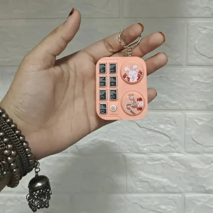Mini DJ Machine Sound & LED Keychain-Any 1