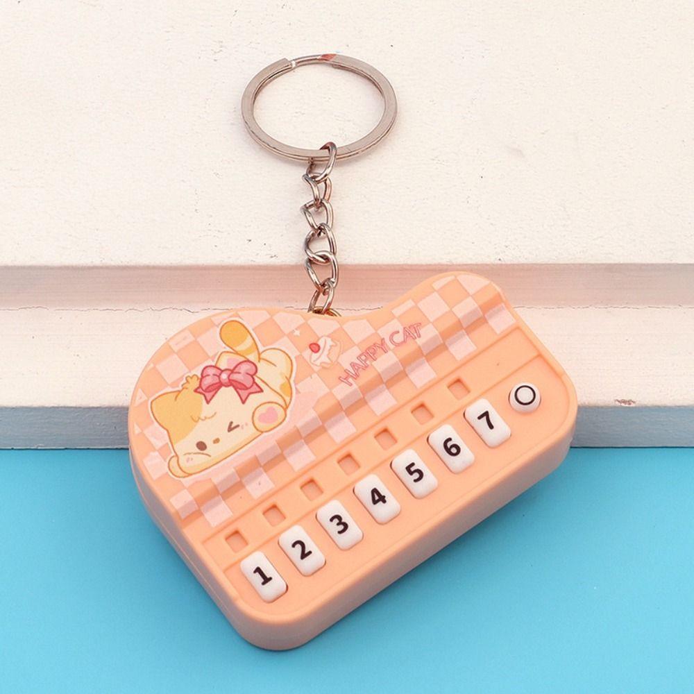 Mini Electronic Piano Keychain Creative Handheld Piano Luminous Music Bag Pendant-Any 1