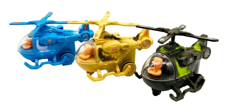 Mini Helicopters Friction Powered Helicopters for Kids - Any 1 Random color
