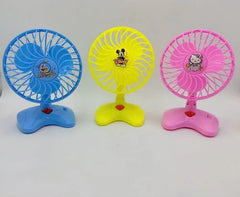 Mini Table Fan Toy For Summer| Battery Operated | Long & Lasting - Any 1 Random