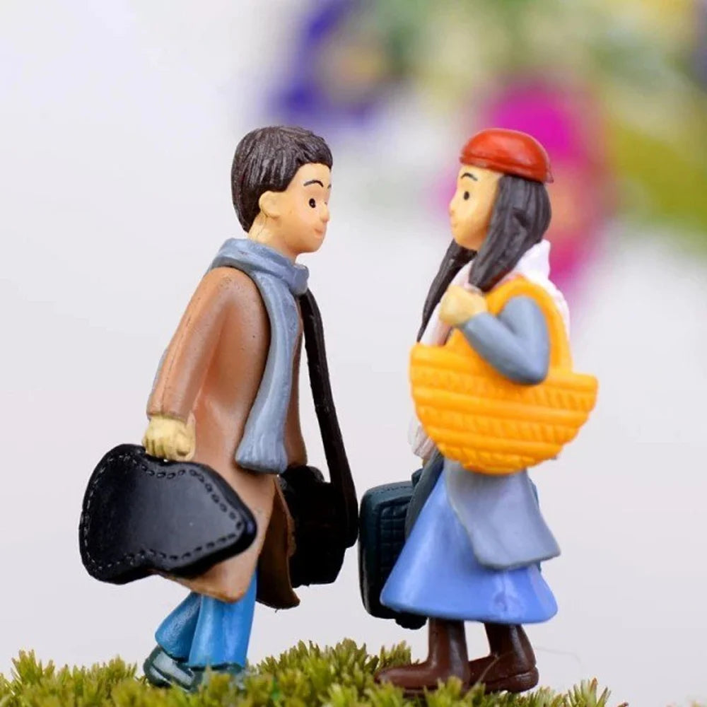 Miniature Traditional Chinese Couple Statue