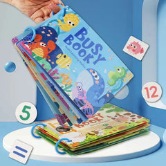 Montessori Busy Book for Kids-Preschool Sensory Play Book for Fine Motor Skills & Cognitive Development-Any 1 Book