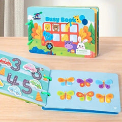 Montessori Busy Book for Kids-Preschool Sensory Play Book for Fine Motor Skills & Cognitive Development-Any 1 Book
