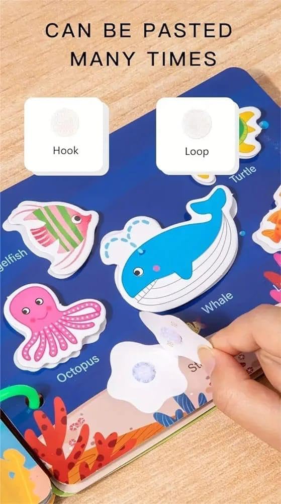 Montessori Busy Book for Kids-Preschool Sensory Play Book for Fine Motor Skills & Cognitive Development-Any 1 Book