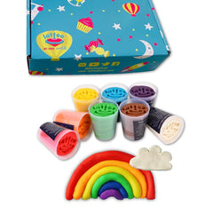 Clay Moulding Dough, 8 shades kit with Moulds