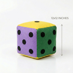 Multicolor Felt Soft Dice Cube Large - for All Ages 12 Inches