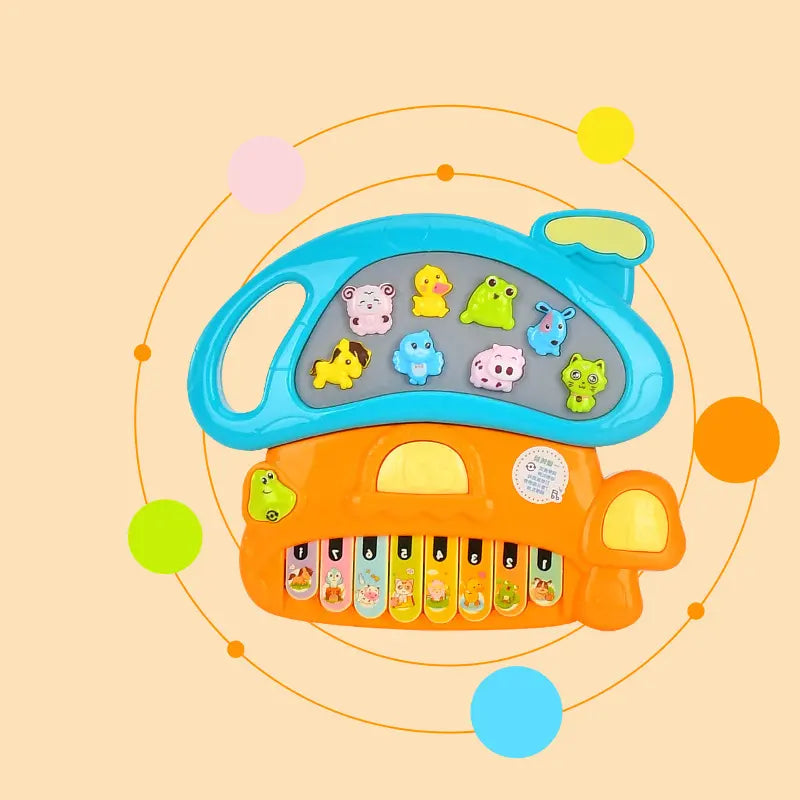 Mushroom Design Musical Piano Keyboard Toy for Kids