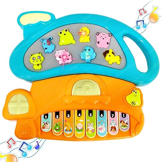 Mushroom Design Musical Piano Keyboard Toy for Kids