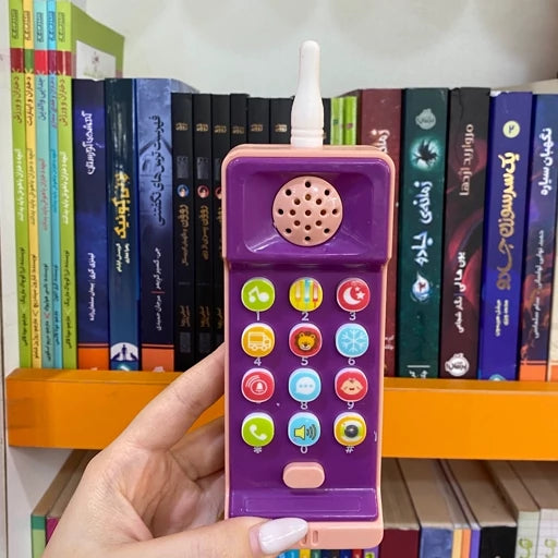 Musical Puzzle Phone Toy for Kids Interactive Light-Up Mobile with Songs Keypad Chat Function Learning Play Battery Operated Fun Gift for Boys and Girls- Assorted (Pack of 1)