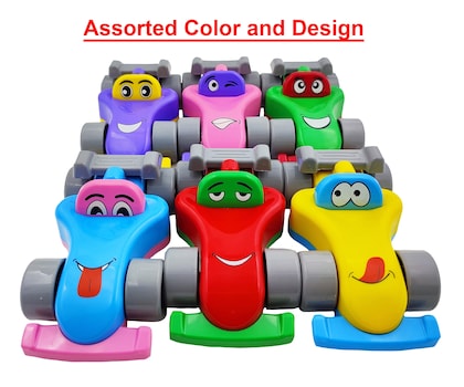 My First Car | Fun Expression | Unbreakable | Freewheeled | Colorful -Any 1 For 6 month and Above