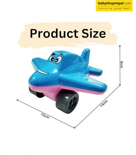 My First Toy Plane | Fun Expression | Unbreakable | Freewheeled | Colorful -Any 1 For 6 month and Above