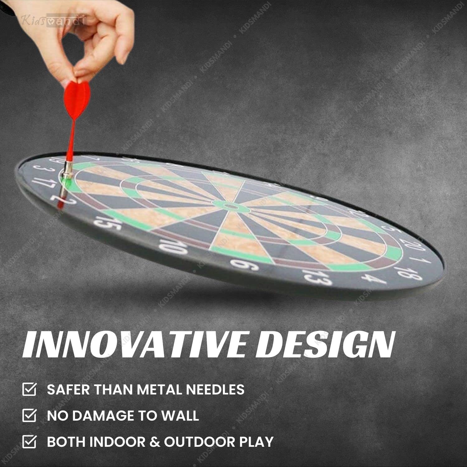 Non wooden Magnetic Dartboard with 4 Soft Darts, Suitable for Kids Soft Tip Dart  (Pack of1)