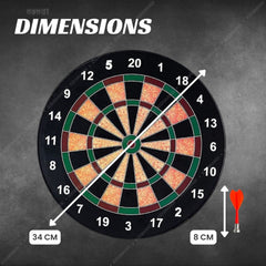 Non wooden Magnetic Dartboard with 4 Soft Darts, Suitable for Kids Soft Tip Dart  (Pack of1)