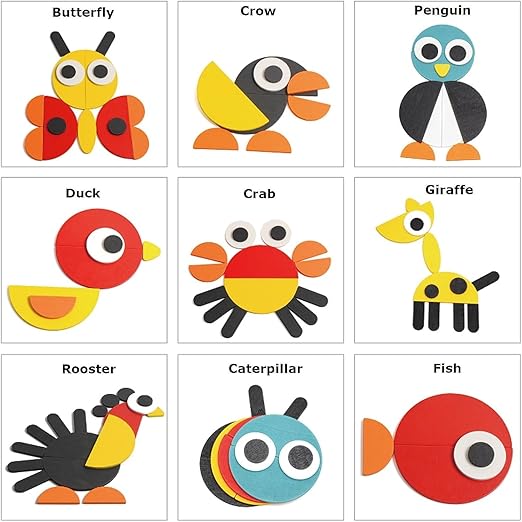 Wooden OWL PUZZLE Ze Geoanimo Blocks