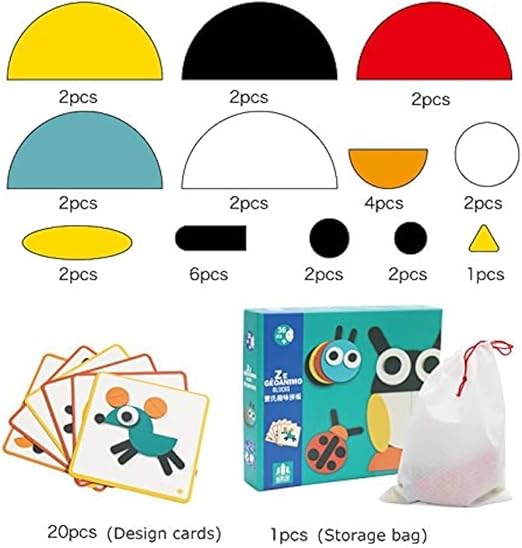 Wooden OWL PUZZLE Ze Geoanimo Blocks