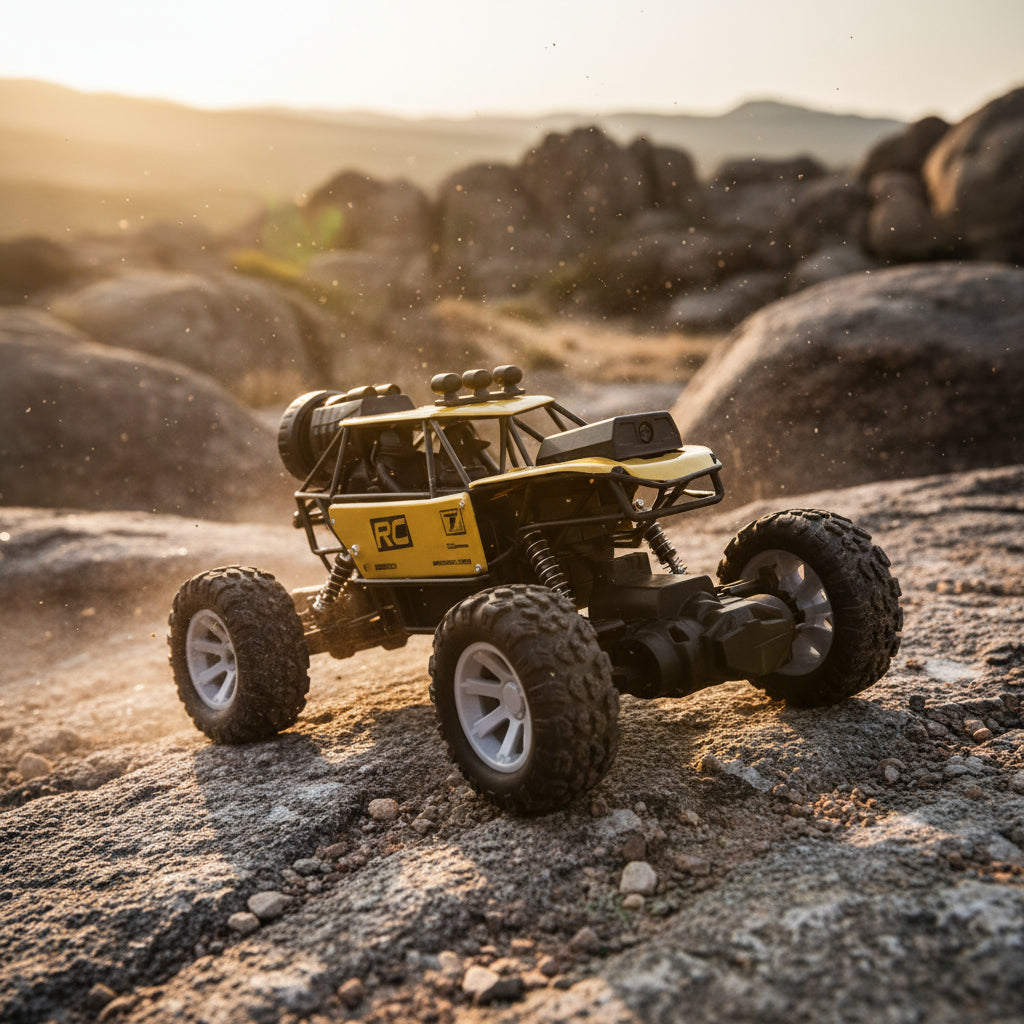Off-Road RC Monster Truck with Camera & Colourful Smoke Effect with 1 Rechareable Battery