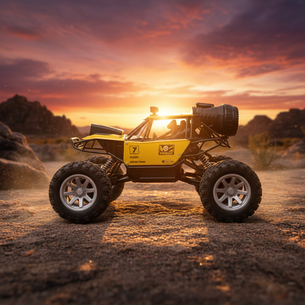 Off-Road RC Monster Truck with Camera & Colourful Smoke Effect with 1 Rechareable Battery
