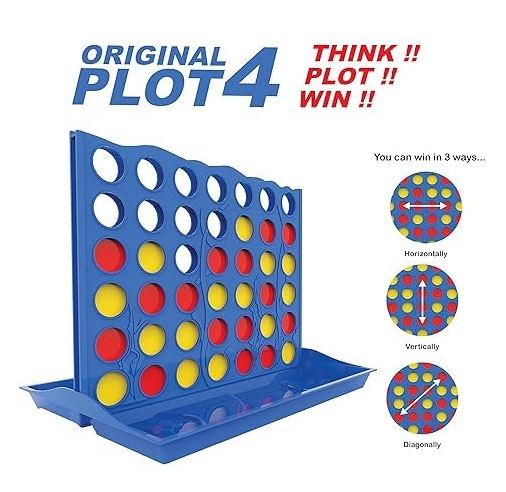 PLOT 4 Big Board Game Strategy Game for 2 Players
