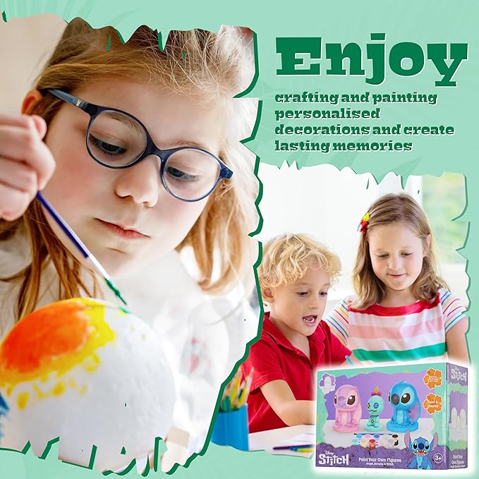Paint Your Own Plaster Figures Graffiti Set for Kids Teenagers DIY Crafts Art colouring Set with stickers - Any 1 Model
