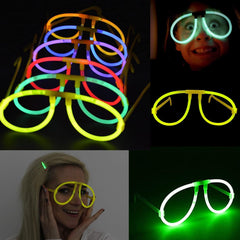 Party Propz Neon Glow Stick Eye Glasses With Connector-Any 1