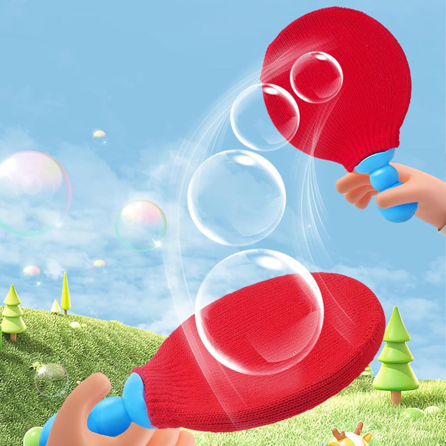 Ping pong Bubble Toy Toss and Catch Bubble Game Table Tennis