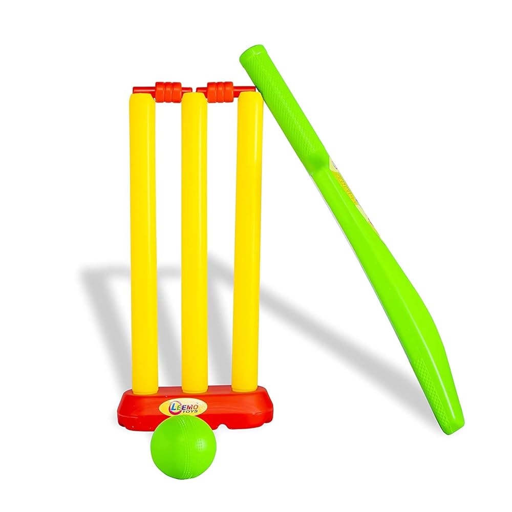 Plastic Cricket Bat and Ball Toy for Kids, Bat Ball Set -Random Color