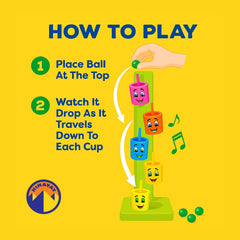 Plastic Goli Game Marble Run Track Smiley Face Slider - Random Color