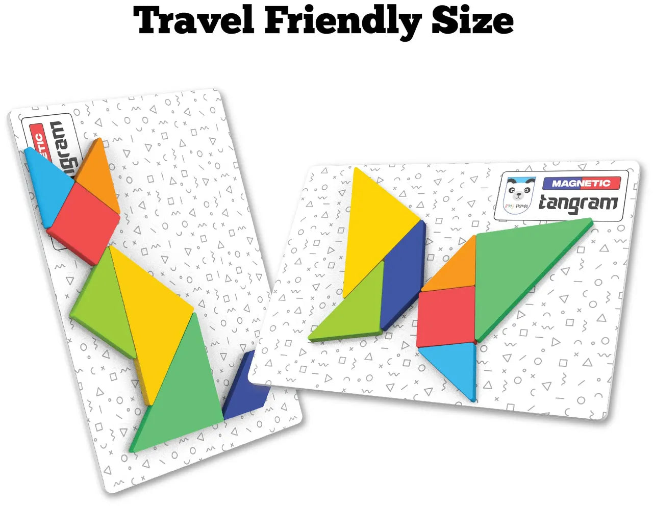 Play Panda Magnetic Tangram Puzzle Animals | Solve 50 Puzzles Using Magnetic Shapes For Kids | 3+ years