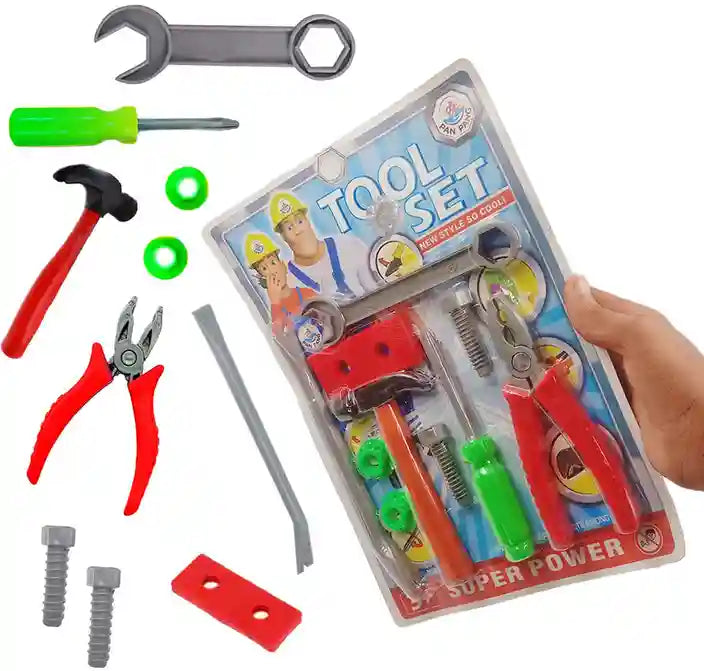 Plumber Tool Set for Kids Watch Ur Kid Repairing All Ur Stuff (Multicolour, Random Set)