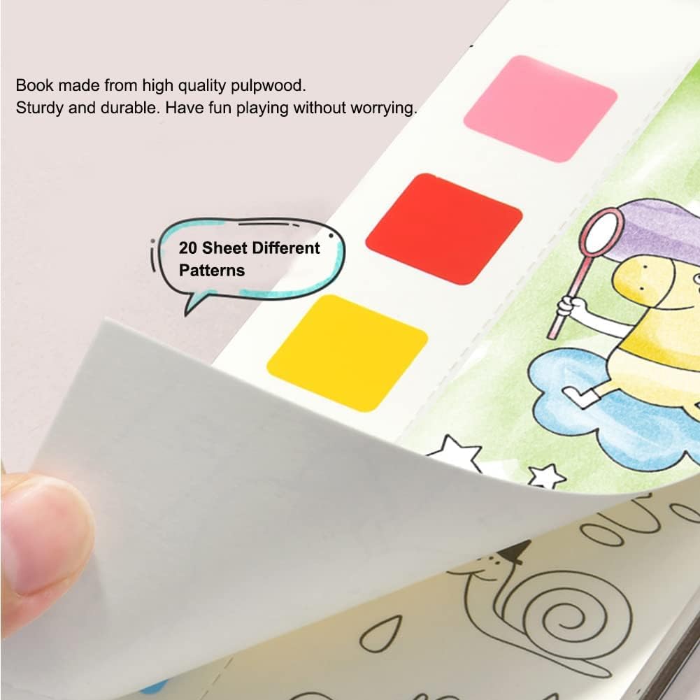 Pocket Watercolor Painting Book for Kids Travel - Watercolor Bookmarks