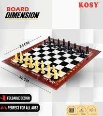 Portable Chess Paper Board Game – Lightweight Foldable Only Board