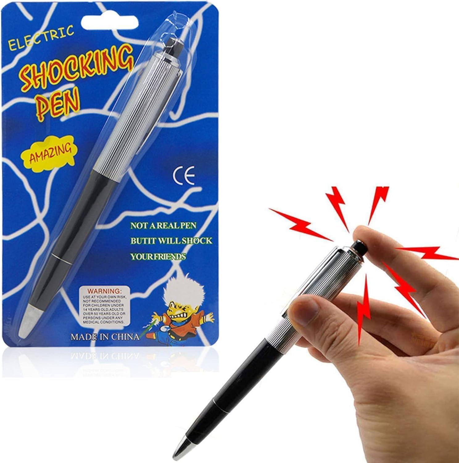 Prank shocking pen