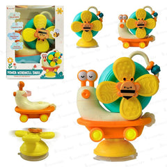 Premium 5 in 1 Power Windmill Snail Toy for Babies Activity Toys for Toddlers |Montessori Sensory Development Convertible Push &Go Toy