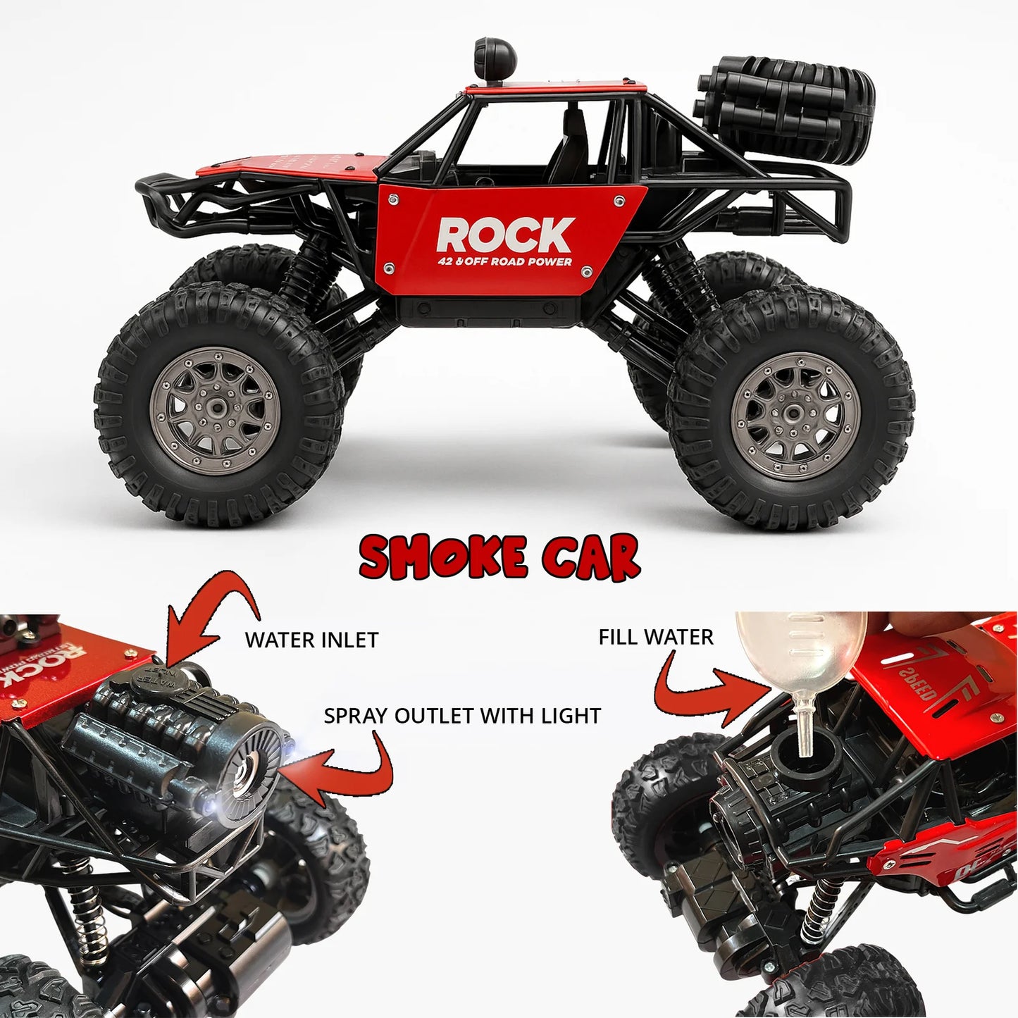 Music Premium Rock Crawler 45 degree Climbing with Smoke Rechargeable - Any 1