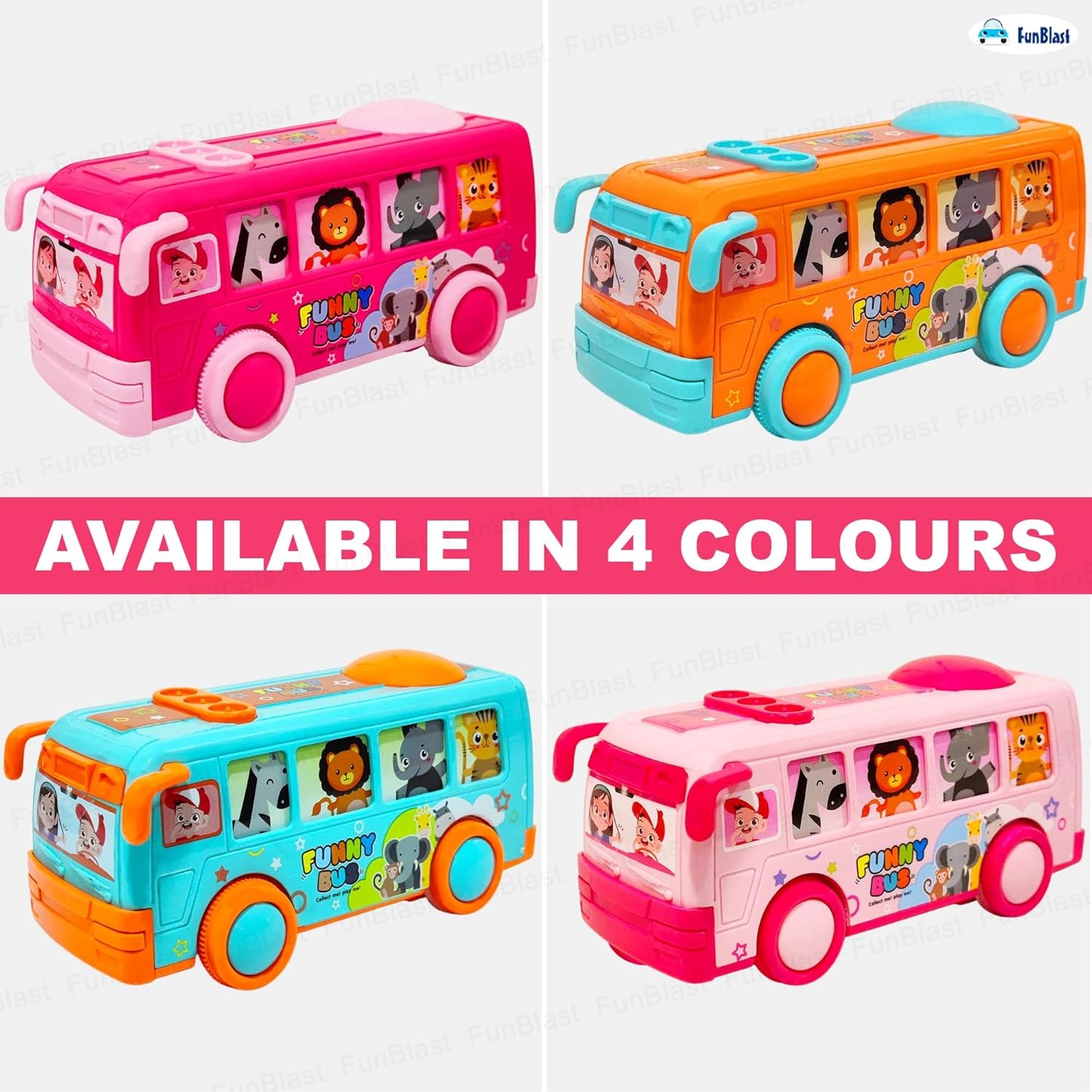 Pull Back Bus Toy Mini Bus For Kids-Any 1