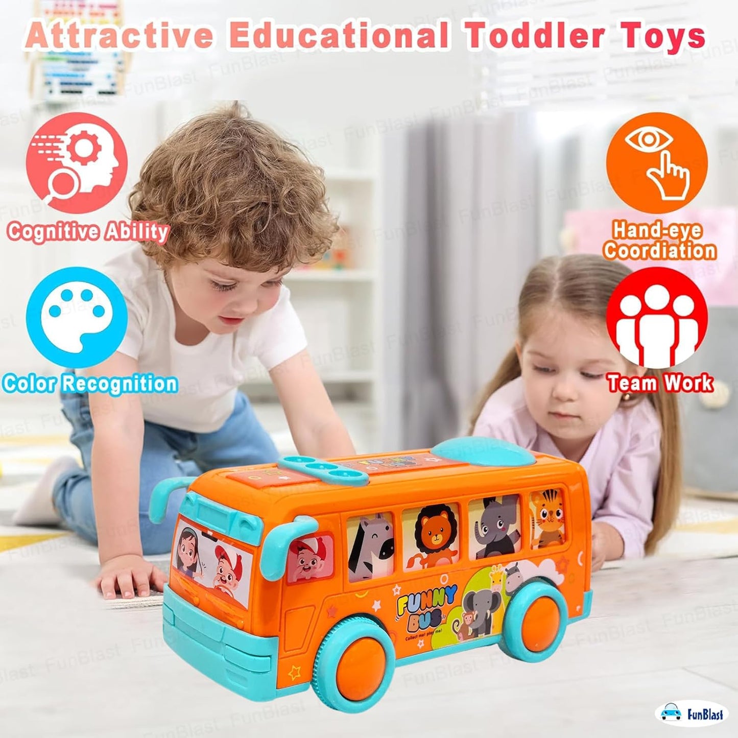 Pull Back Bus Toy Mini Bus For Kids-Any 1