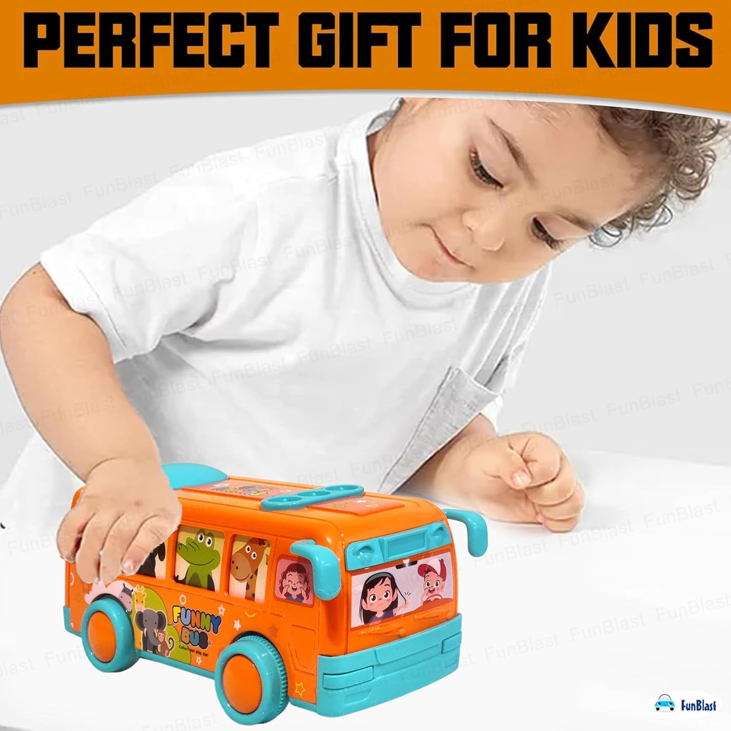Pull Back Bus Toy Mini Bus For Kids-Any 1