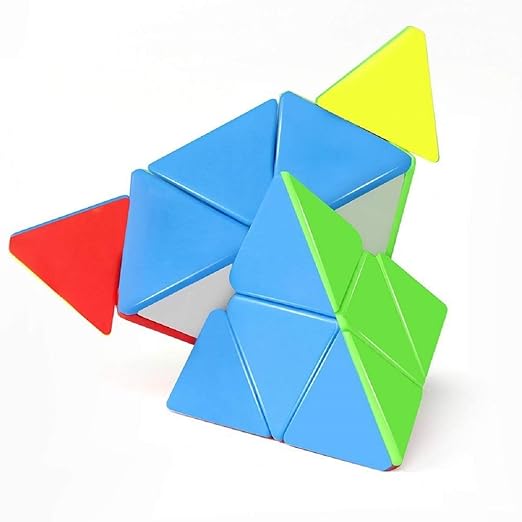 3x3 Pyramid Pattern Pyramid Cube 3x3 High Speed Stickerless Triangle Pyraminx Puzzle Cube ...