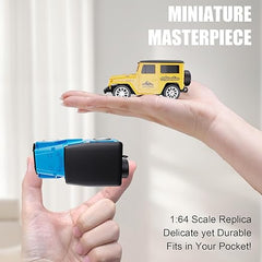 Remote Control & App Control Small Car, 1:64 Scale Off-Road RC Car, USB Rechargeable 2.4GHZ Three Speed Indoor Alloy Vehicle(Color As Per Stock)