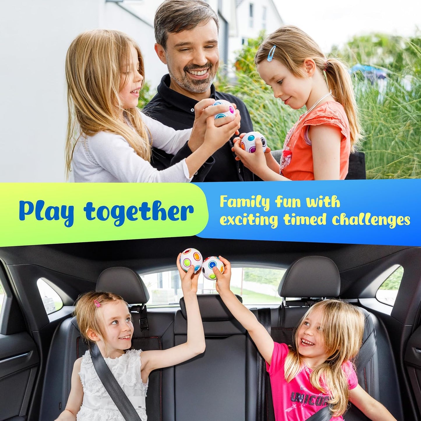 Rainbow Magic Ball Puzzle 3D Puzzle Anti-Stress for Children and Adults