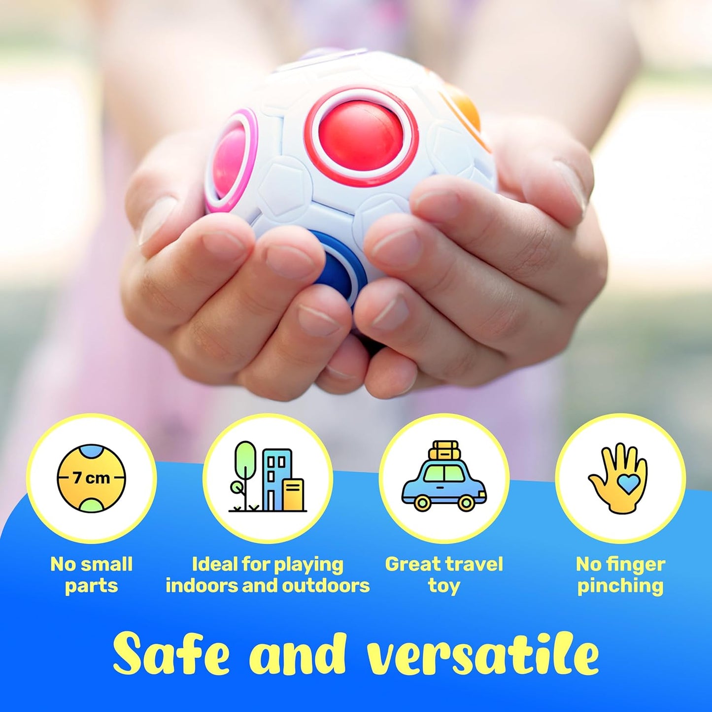 Rainbow Magic Ball Puzzle 3D Puzzle Anti-Stress for Children and Adults
