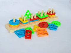 Rancor Geometric Blocks Stacker Toy - Big Size
