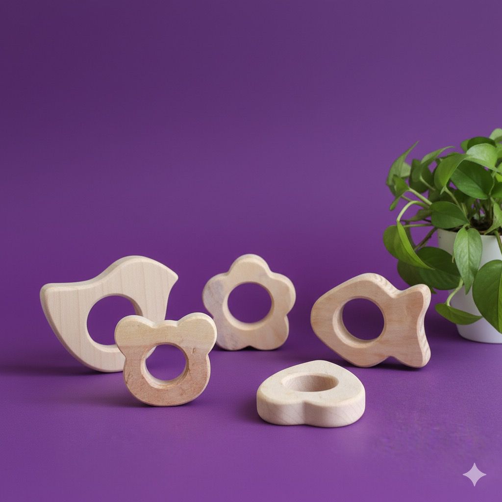 Raw Neem Wood baby Teether - Any 1 Random piece