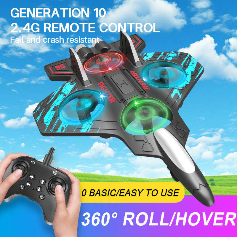 Premium L25 -RC Fighter Jet  360° Stunt Flip, 2.4GHz Easy-to-Fly Remote Control Plane for Kids & Adults