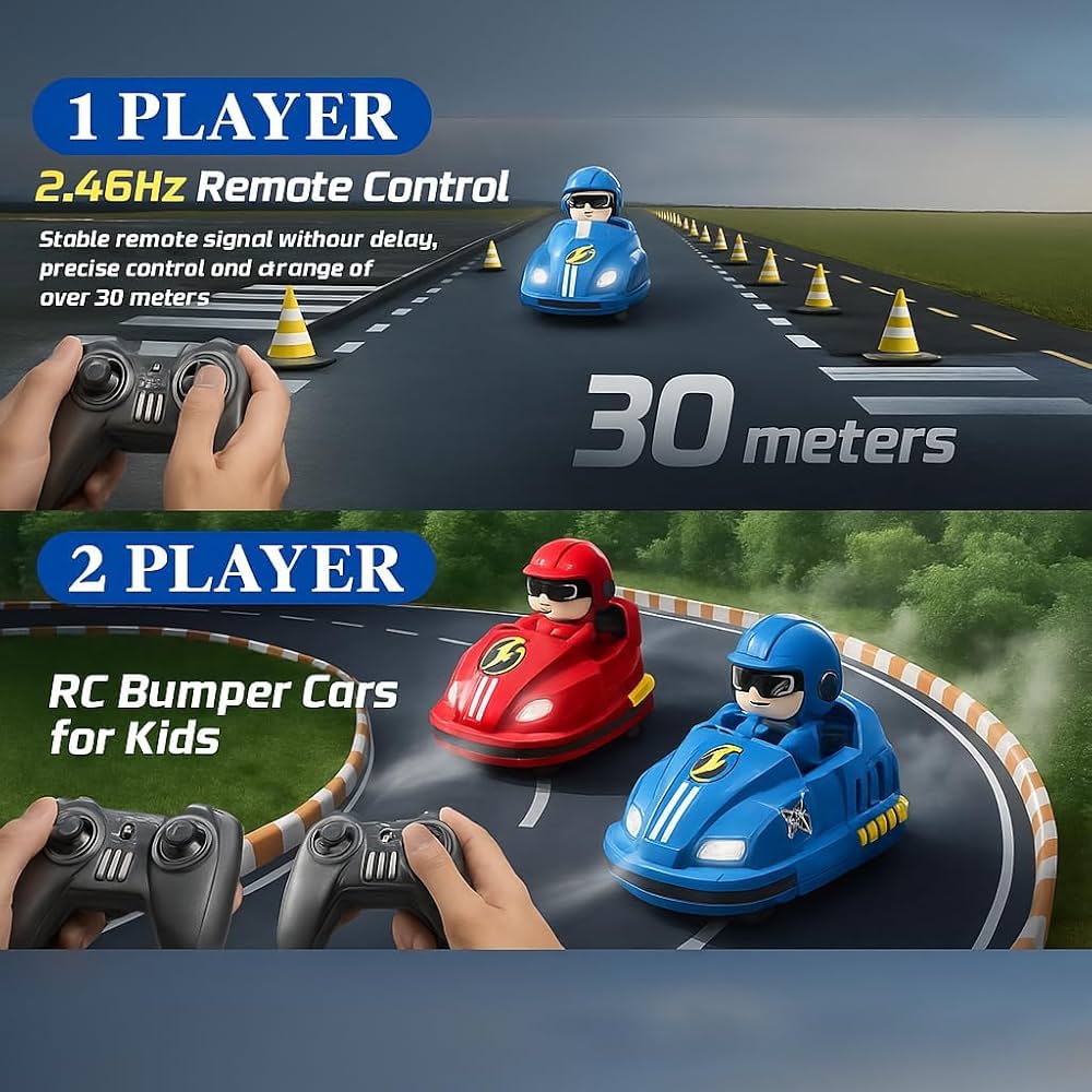Go Kart Rc bumber Car Fight toy 2 player