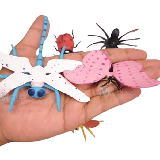 Realistic Insect Toys for Kids 6Pcs Mid Size Reptile Bug Animal Figure Toy