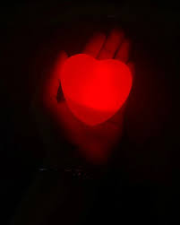 Red Heart LED Light Lamp- small