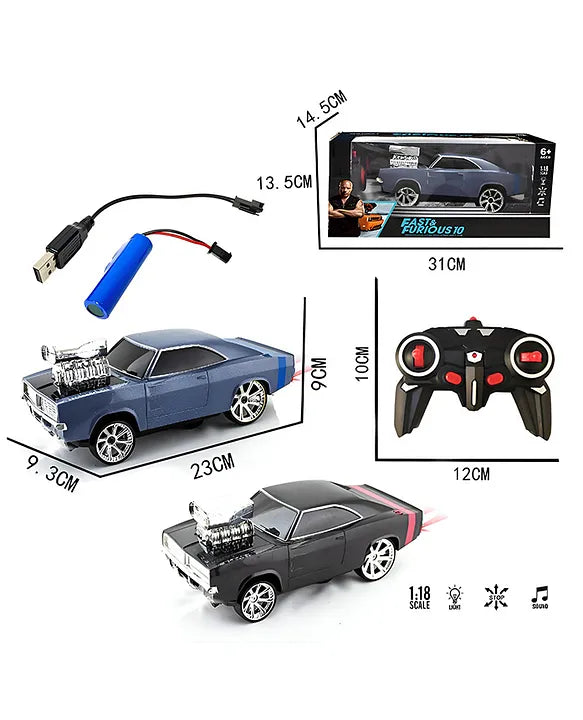 Remote Control 2.4G Speed High Speed Remote Control Car Electric Drift Race Rc Stunt Racing Car - PACK OF 1 - COLOR MAY VARY