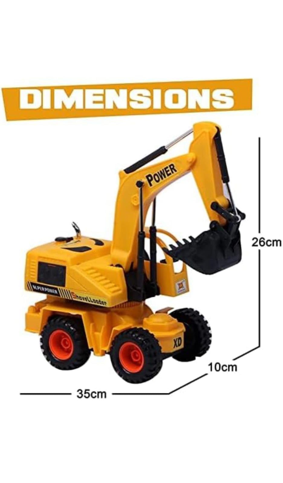 Remote Control Shovel Loader Truck 50 cm Large - RC Truck JCB